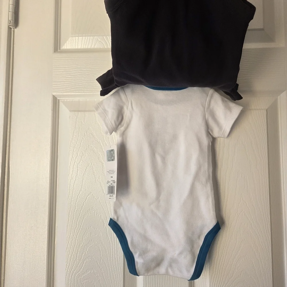 NFL Jacksonville Jaguars Baby Bodysuits 2pc 0-18 Months NWT Cotton Football